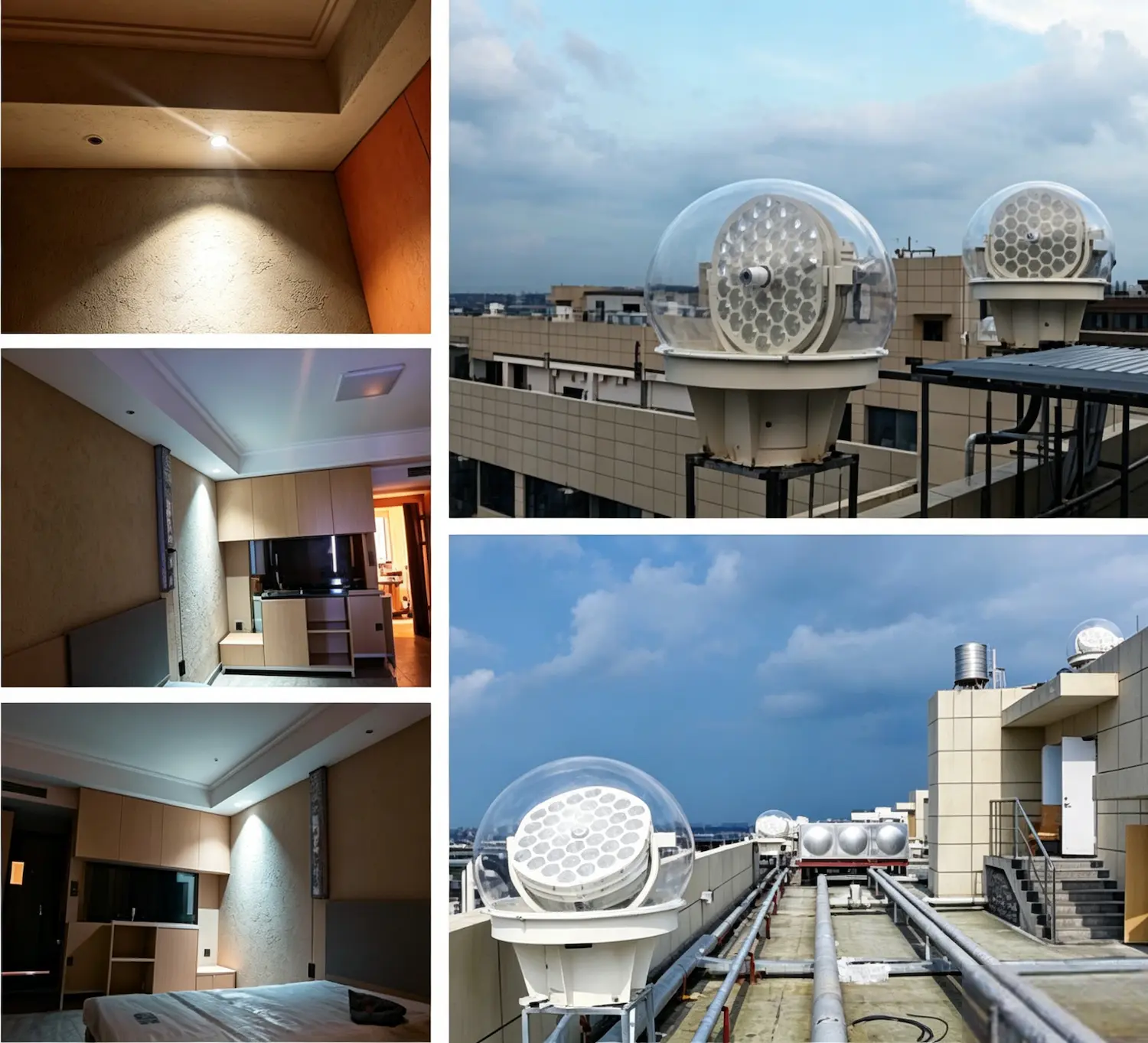 How modern fiber optic technology brings sunlight into windowless areas, from underground garages to basement offices